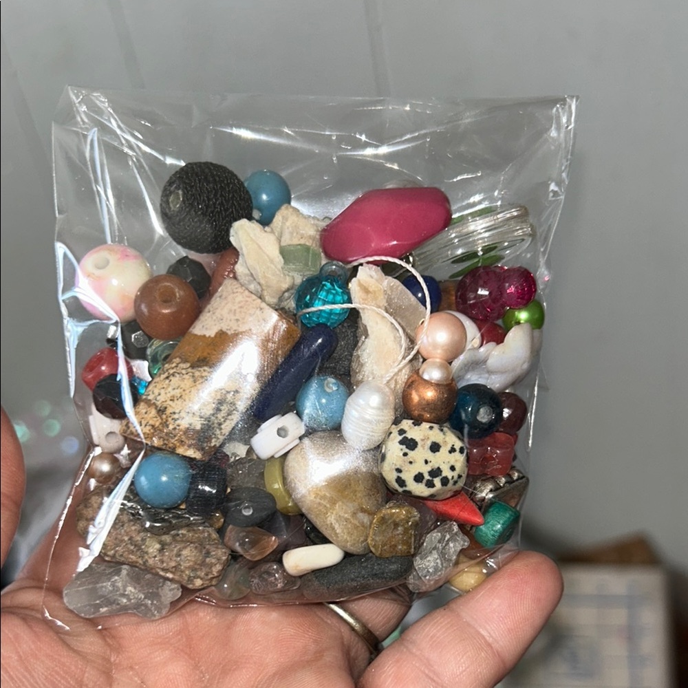 Assorted Colorful Rocks And Beads